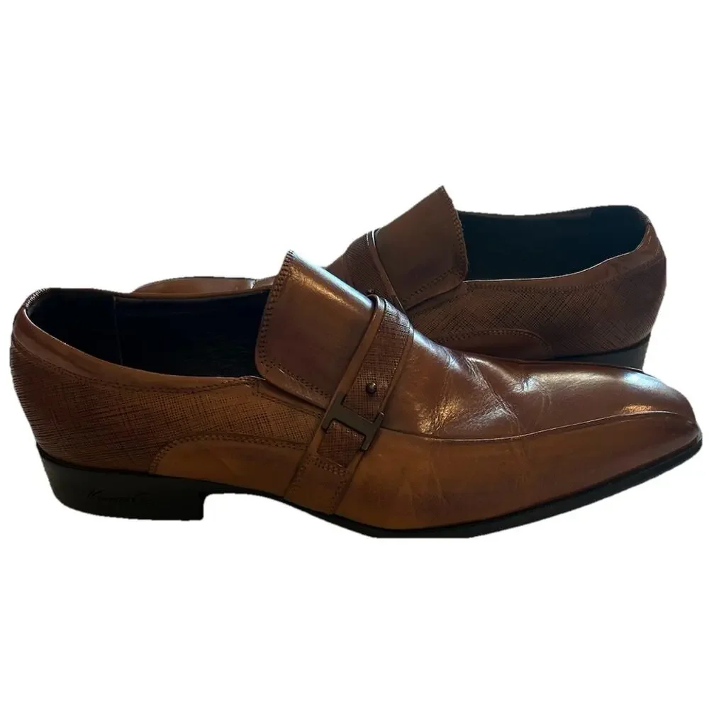 Kenneth Cole Men’s Size 9 Brown Loafers Leather Oxford‎ Shoes Dress